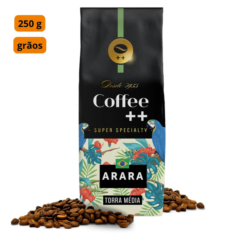 café arara em grãos 250 gramas