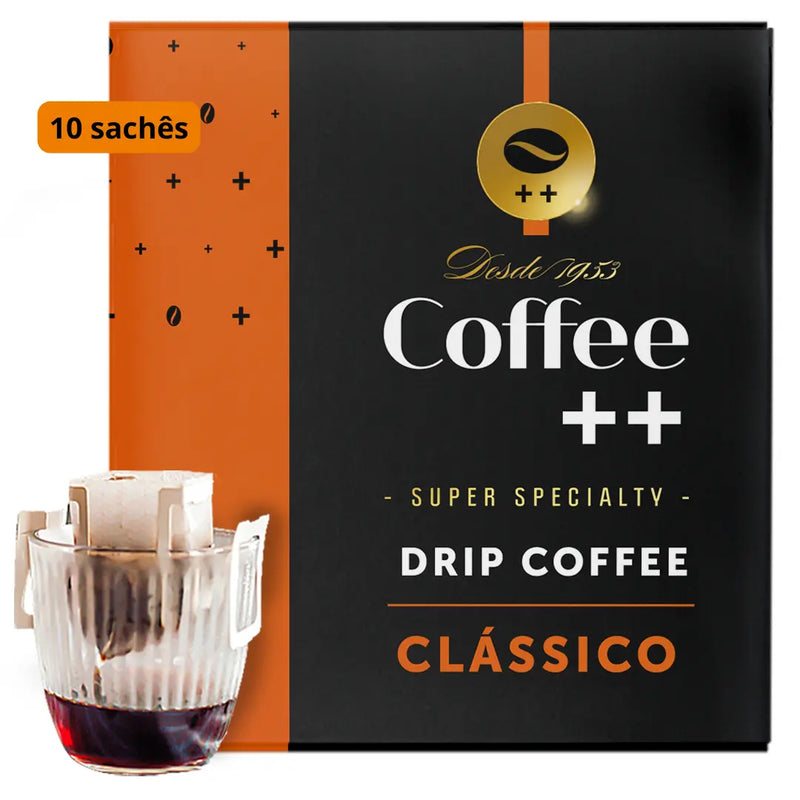 café clássico drip coffee com 10 sachês