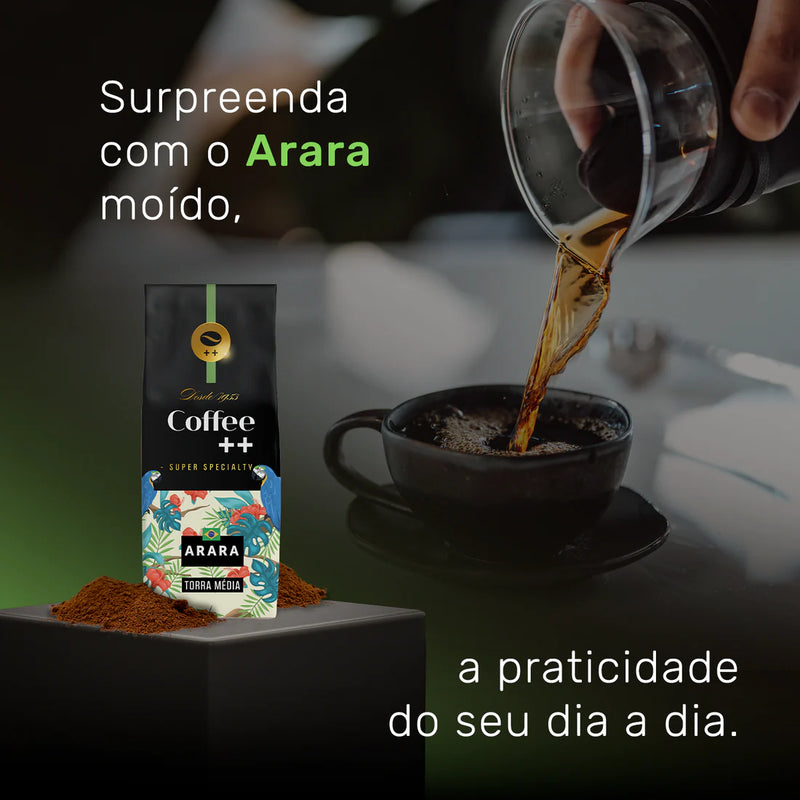 surpreenda com o cafe arara moído