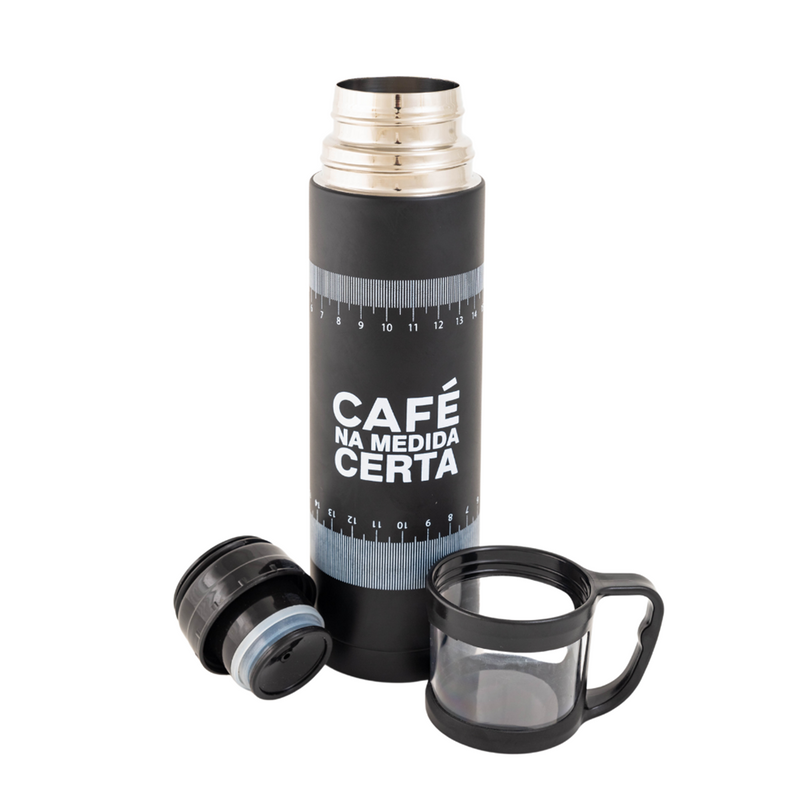 Garrafa Térmica de 500ml com Caneca - Café Na Medida Certa